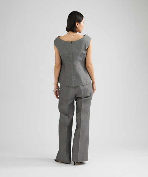 Chaos（カオス）の「Chaos(カオス)/ サッサーラワイドパンツ　【セットアップ可】（スラックス・レディース・ブラック×ホワイト・38/36）」の8枚目の写真