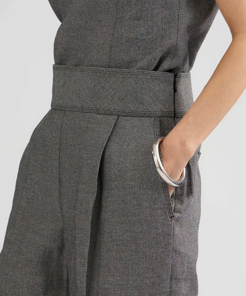 Chaos（カオス）の「Chaos(カオス)/ サッサーラワイドパンツ　【セットアップ可】（スラックス・レディース・ブラック×ホワイト・38/36）」の9枚目の写真