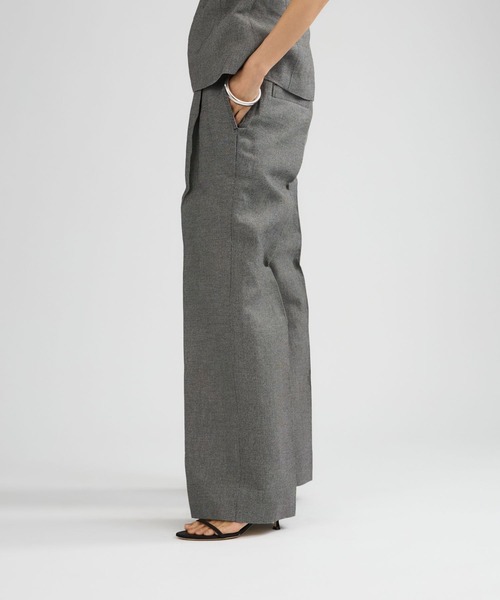 Chaos（カオス）の「Chaos(カオス)/ サッサーラワイドパンツ　【セットアップ可】（スラックス・レディース・ブラック×ホワイト・38/36）」の3枚目の写真