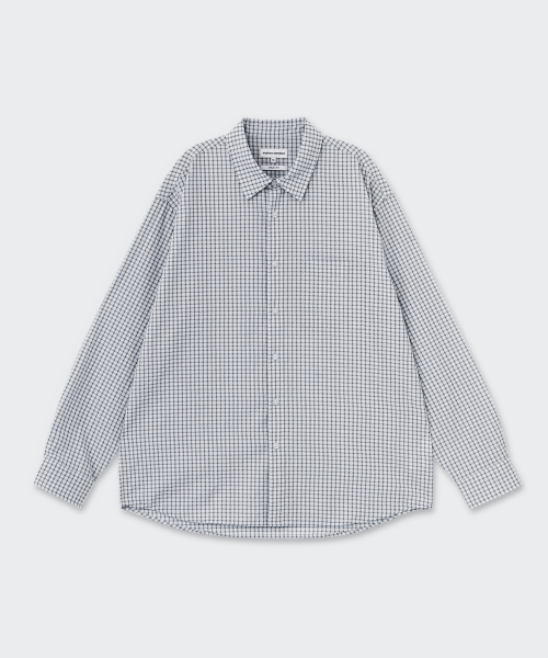 MUSINSA STANDARD（ムシンサスタンダード）の「リラックスドスモールプレイドチェックシャツ[ライトグレー/ブラック]（シャツ/ブラウス・メンズ・その他・2XL/MEDIUM/LARGE/SMALL/X-LARGE）」の7枚目の写真