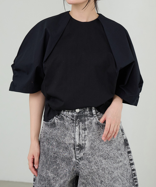 IENA LA BOUCLE（イエナラブークル）の「IENA LA BOUCLE タイプライターコンビプルオーバー（Tシャツ/カットソー・レディース・ホワイト/ブラック・FREE）」の16枚目の写真