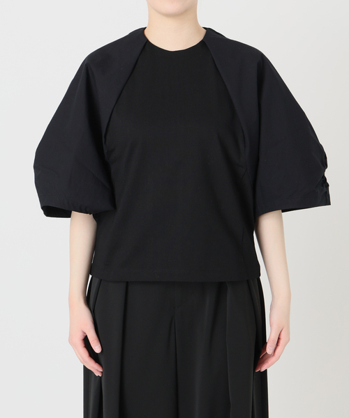 IENA LA BOUCLE（イエナラブークル）の「IENA LA BOUCLE タイプライターコンビプルオーバー（Tシャツ/カットソー・レディース・ホワイト/ブラック・FREE）」の4枚目の写真