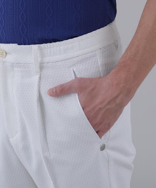 St ANDREWS（セントアンドリュース）の「【ストレッチ】サークルジャガードパンツ (MENS)（その他パンツ・メンズ・ホワイト/ブラック・M/L）」の4枚目の写真