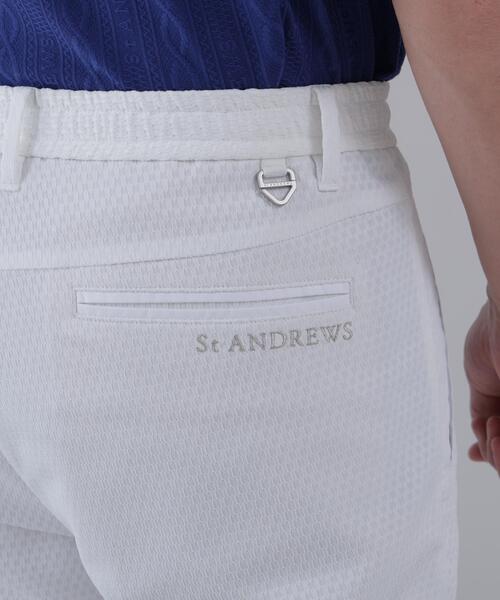 St ANDREWS（セントアンドリュース）の「【ストレッチ】サークルジャガードパンツ (MENS)（その他パンツ・メンズ・ホワイト/ブラック・M/L）」の6枚目の写真