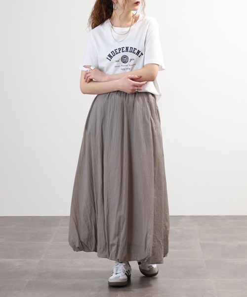 EGLANTINE(エグランティーヌ)の「EGLANTINE バルーンスカート(スカート・レディース・ブルー/グレー/ブラック・38)」の21枚目の写真