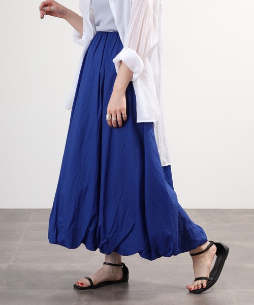 EGLANTINE(エグランティーヌ)の「EGLANTINE バルーンスカート(スカート・レディース・ブルー/グレー/ブラック・38)」の22枚目の写真
