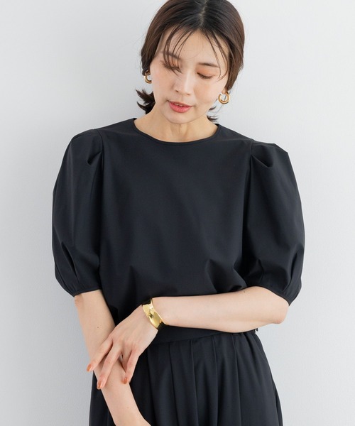 BARNYARDSTORM（バンヤードストーム）の「BARNYARDSTORM / 撥水パフスリーブプルオーバー【撥水】＜セットアップ対応＞（シャツ/ブラウス・レディース・ブラック/イエロー/ホワイト・S/M）」の5枚目の写真