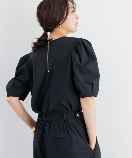 BARNYARDSTORM（バンヤードストーム）の「BARNYARDSTORM / 撥水パフスリーブプルオーバー【撥水】＜セットアップ対応＞（シャツ/ブラウス・レディース・ブラック/イエロー/ホワイト・S/M）」の6枚目の写真