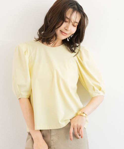 BARNYARDSTORM（バンヤードストーム）の「BARNYARDSTORM / 撥水パフスリーブプルオーバー【撥水】＜セットアップ対応＞（シャツ/ブラウス・レディース・ブラック/イエロー/ホワイト・S/M）」の9枚目の写真