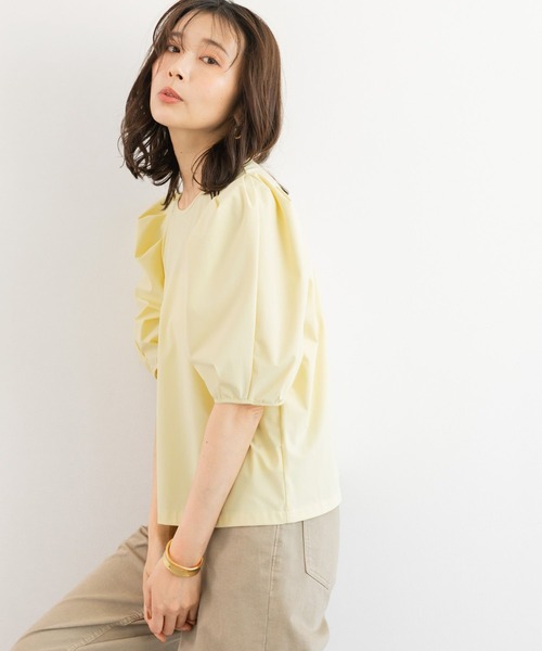 BARNYARDSTORM（バンヤードストーム）の「BARNYARDSTORM / 撥水パフスリーブプルオーバー【撥水】＜セットアップ対応＞（シャツ/ブラウス・レディース・ブラック/イエロー/ホワイト・S/M）」の19枚目の写真