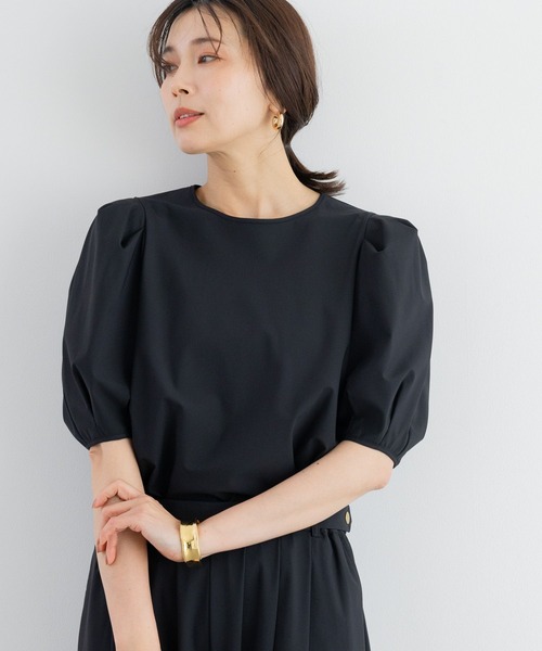 BARNYARDSTORM（バンヤードストーム）の「BARNYARDSTORM / 撥水パフスリーブプルオーバー【撥水】＜セットアップ対応＞（シャツ/ブラウス・レディース・ブラック/イエロー/ホワイト・S/M）」の14枚目の写真