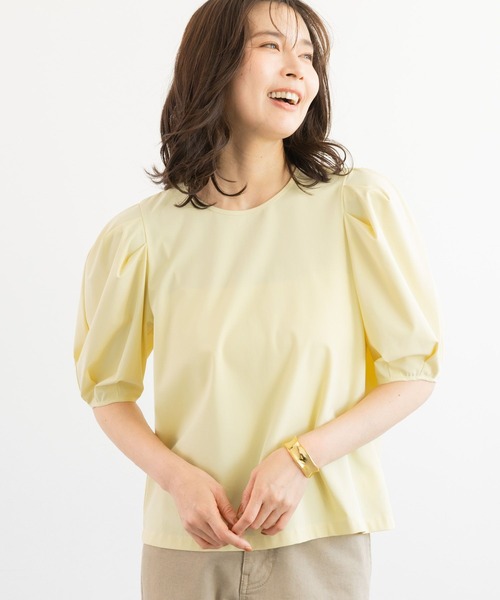 BARNYARDSTORM（バンヤードストーム）の「BARNYARDSTORM / 撥水パフスリーブプルオーバー【撥水】＜セットアップ対応＞（シャツ/ブラウス・レディース・ブラック/イエロー/ホワイト・S/M）」の10枚目の写真