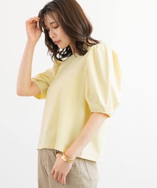 BARNYARDSTORM（バンヤードストーム）の「BARNYARDSTORM / 撥水パフスリーブプルオーバー【撥水】＜セットアップ対応＞（シャツ/ブラウス・レディース・ブラック/イエロー/ホワイト・S/M）」の11枚目の写真