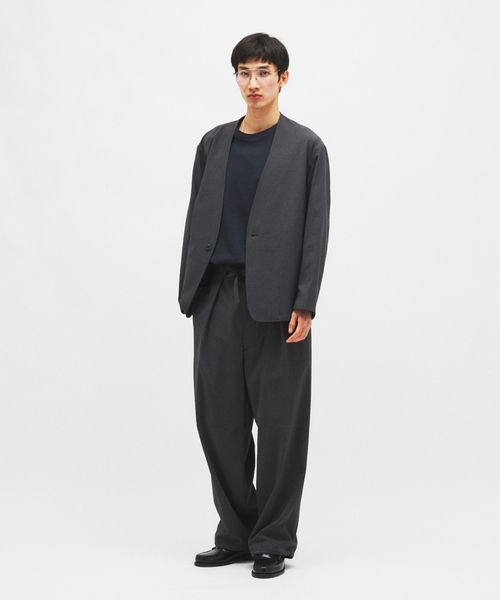 JOURNAL STANDARD（ジャーナルスタンダード）の「EVALET / エバレット ST オーバー パンツ "セットアップ着用可能"（スラックス・メンズ・ブラック系その他/カーキ/ネイビー・MEDIUM/SMALL/LARGE）」の4枚目の写真