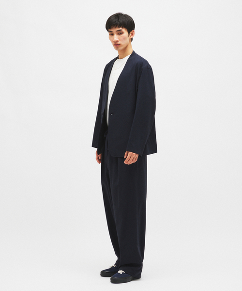 JOURNAL STANDARD（ジャーナルスタンダード）の「EVALET / エバレット ST オーバー パンツ "セットアップ着用可能"（スラックス・メンズ・ブラック系その他/カーキ/ネイビー・MEDIUM/SMALL/LARGE）」の17枚目の写真