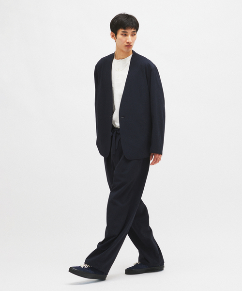 JOURNAL STANDARD（ジャーナルスタンダード）の「EVALET / エバレット ST オーバー パンツ "セットアップ着用可能"（スラックス・メンズ・ブラック系その他/カーキ/ネイビー・MEDIUM/SMALL/LARGE）」の18枚目の写真