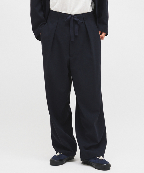 JOURNAL STANDARD（ジャーナルスタンダード）の「EVALET / エバレット ST オーバー パンツ "セットアップ着用可能"（スラックス・メンズ・ブラック系その他/カーキ/ネイビー・MEDIUM/SMALL/LARGE）」の20枚目の写真