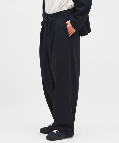 JOURNAL STANDARD（ジャーナルスタンダード）の「EVALET / エバレット ST オーバー パンツ "セットアップ着用可能"（スラックス・メンズ・ブラック系その他/カーキ/ネイビー・MEDIUM/SMALL/LARGE）」の22枚目の写真