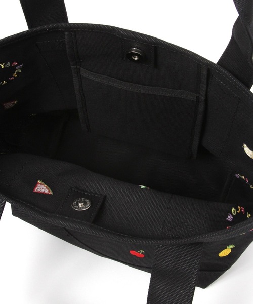 あいうページ A4サイズ収納可]フルーツ刺繍ロゴトートM（トートバッグ）｜BAYFLOW