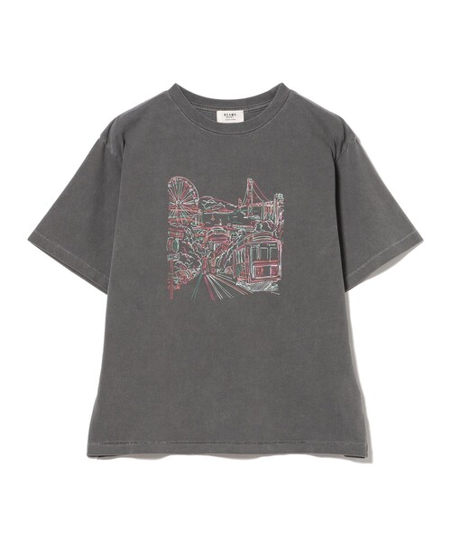 BEAMS HEART(ビームスハート)の「カラフルプリント Tシャツ(Tシャツ/カットソー・レディース・チャコールグレー/レッド/オフホワイト・FREE)」の3枚目の写真