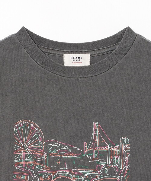 BEAMS HEART(ビームスハート)の「カラフルプリント Tシャツ(Tシャツ/カットソー・レディース・チャコールグレー/レッド/オフホワイト・FREE)」の13枚目の写真