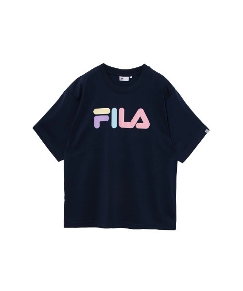 FILA(フィラ)の「OVERSIZED S/S T-SHIRT(Tシャツ/カットソー・レディース・ホワイト/ネイビー/ピンク・XL/L/M)」の4枚目の写真