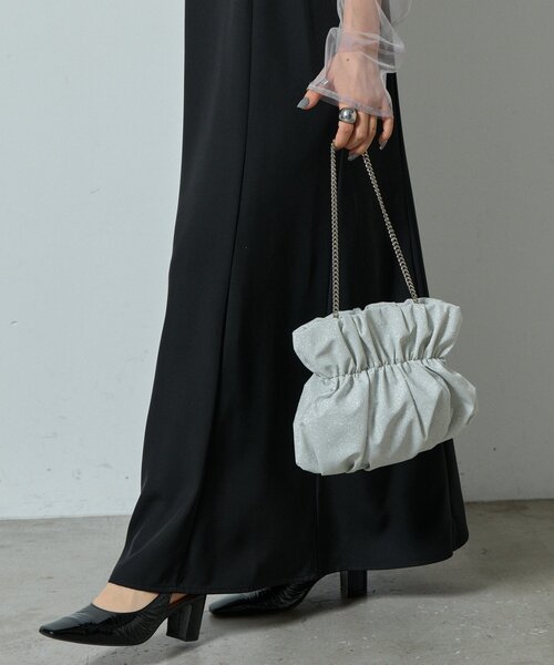 goocy(グーシー)の「グリッターギャザーバッグ(トートバッグ・レディース・シルバー/ゴールド・FREE)」の7枚目の写真