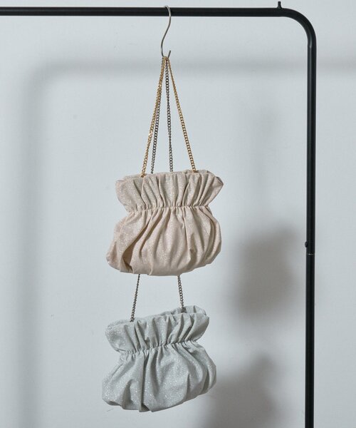 goocy(グーシー)の「グリッターギャザーバッグ(トートバッグ・レディース・シルバー/ゴールド・FREE)」の11枚目の写真