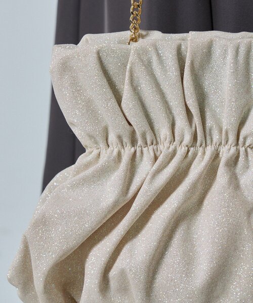 goocy(グーシー)の「グリッターギャザーバッグ(トートバッグ・レディース・シルバー/ゴールド・FREE)」の14枚目の写真