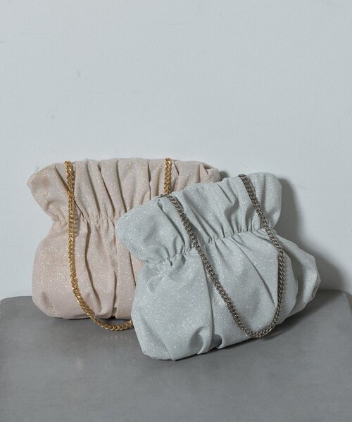 goocy(グーシー)の「グリッターギャザーバッグ(トートバッグ・レディース・シルバー/ゴールド・FREE)」の18枚目の写真