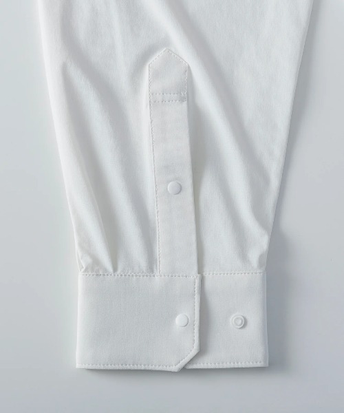 +phenix（プラスフェニックス）の「【+phenix / プラスフェニックス】AIRFLOW COACH SHIRT JACKET　高機能素材　Aerapix使用　ビッグシルエット　コーチ シャツジャケット（ブルゾン・メンズ・ブラック/ホワイト・MEDIUM/LARGE/X-LARGE）」の7枚目の写真