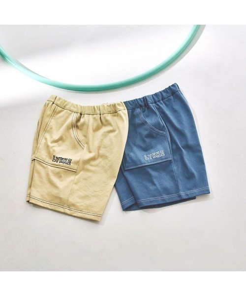 LYKKE（リッケ）の「乾燥機でもしわになりにくい＆縮みにくいハーフパンツ（その他パンツ・キッズ・ブルー/イエロー系その他・80/90/100/110/120/130）」の4枚目の写真