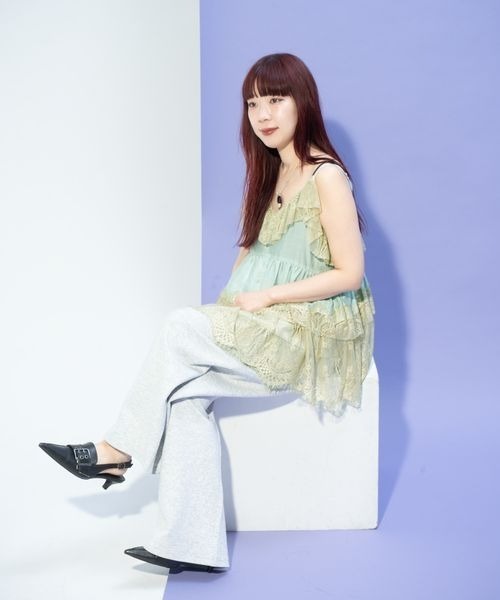 JEANASIS（ジーナシス）の「【ミユキ企画】レースキャミチュニック