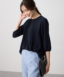 シフォンプリーツTブラウス