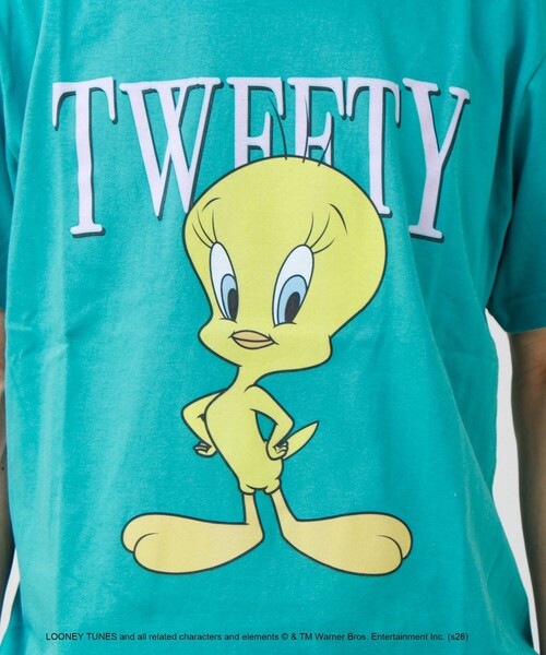 GOOD ROCK SPEED(グッドロックスピード)の「【GOOD ROCK SPEED】Looney Tunes / ルーニー・テューンズ(Tシャツ/カットソー・メンズ・グリーン・M/L)」の6枚目の写真