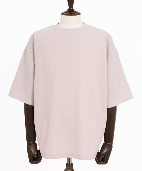 CAMBIO(カンビオ)の「mt10482- 梨地ビッグシルエットTシャツ(HLCM0268)(Tシャツ/カットソー・メンズ・チャコール/ベージュ/ブラック・XL/L/M)」の17枚目の写真