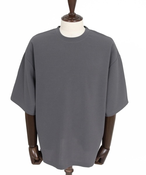 CAMBIO(カンビオ)の「mt10482- 梨地ビッグシルエットTシャツ(HLCM0268)(Tシャツ/カットソー・メンズ・チャコール/ベージュ/ブラック・XL/L/M)」の18枚目の写真