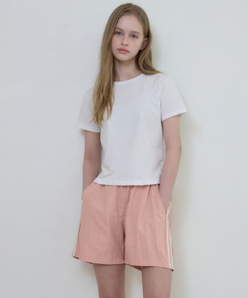 WEDNESDAYOASISFORWOMEN(ウェンズデー オアシス フォー ウーマン)の「W/ワンマイルトラックショートパンツ_PINK(W25-PT15)(その他パンツ・レディース・PINK・MEDIUM/LARGE)」の3枚目の写真