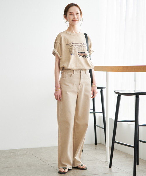 Healthy denim(ヘルシーデニム)の「Healthy Denim/ヘルシーデニム SLOBE別注 PINK PEPPER(デニムパンツ・レディース・スカイブルー/ベージュ・23cm/24cm/25cm)」の10枚目の写真