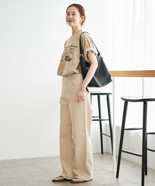 Healthy denim(ヘルシーデニム)の「Healthy Denim/ヘルシーデニム SLOBE別注 PINK PEPPER(デニムパンツ・レディース・スカイブルー/ベージュ・23cm/24cm/25cm)」の9枚目の写真