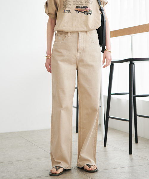 Healthy denim(ヘルシーデニム)の「Healthy Denim/ヘルシーデニム SLOBE別注 PINK PEPPER(デニムパンツ・レディース・スカイブルー/ベージュ・23cm/24cm/25cm)」の14枚目の写真