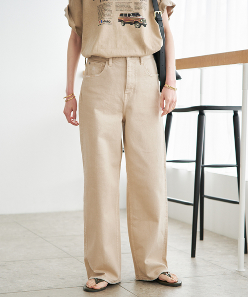 Healthy denim(ヘルシーデニム)の「Healthy Denim/ヘルシーデニム SLOBE別注 PINK PEPPER(デニムパンツ・レディース・スカイブルー/ベージュ・23cm/24cm/25cm)」の13枚目の写真