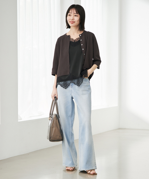 Healthy denim(ヘルシーデニム)の「Healthy Denim/ヘルシーデニム SLOBE別注 PINK PEPPER(デニムパンツ・レディース・スカイブルー/ベージュ・23cm/24cm/25cm)」の22枚目の写真
