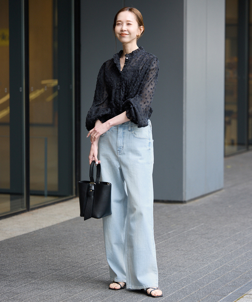 Healthy denim（ヘルシーデニム）の「Healthy Denim/ヘルシーデニム SLOBE別注 PINK PEPPER（デニムパンツ・レディース・スカイブルー/ベージュ・23cm/24cm/25cm）」の15枚目の写真