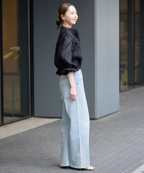 Healthy denim（ヘルシーデニム）の「Healthy Denim/ヘルシーデニム SLOBE別注 PINK PEPPER（デニムパンツ・レディース・スカイブルー/ベージュ・23cm/24cm/25cm）」の14枚目の写真