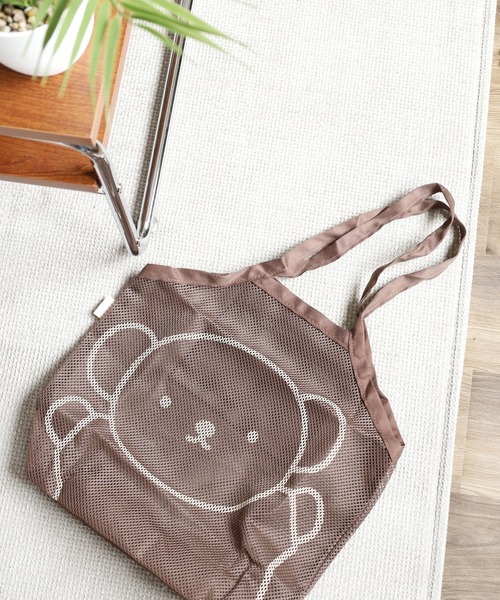 Miffy( ミッフィー)の「ミッフィー シアーシリーズM-BAG(トートバッグ・メンズ・ベージュ/ブラウン・ONE SIZE)」の2枚目の写真