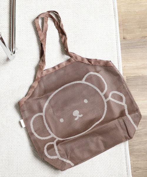 Miffy( ミッフィー)の「ミッフィー シアーシリーズM-BAG(トートバッグ・メンズ・ベージュ/ブラウン・ONE SIZE)」の8枚目の写真