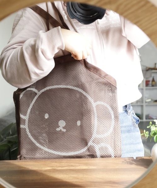 Miffy( ミッフィー)の「ミッフィー シアーシリーズM-BAG(トートバッグ・メンズ・ベージュ/ブラウン・ONE SIZE)」の3枚目の写真