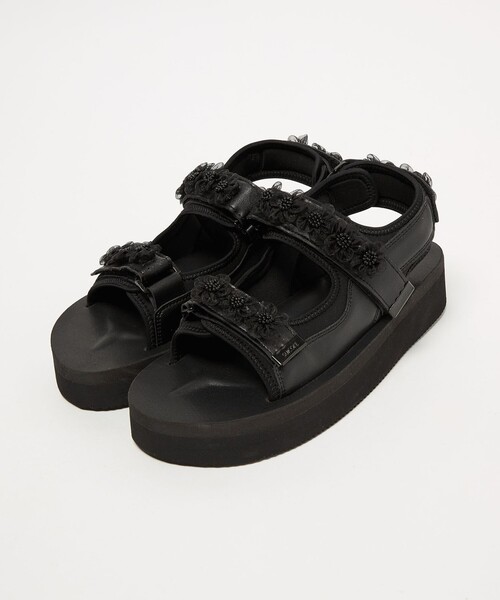 suicoke(スイコック)の「【別注】<SUICOKE>WAS フラワー サンダル(サンダル・レディース・ブラック・4/5/6/7)」の9枚目の写真