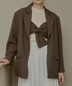 linen blend jacket/リネンブレンドジャケット（テーラードジャケット